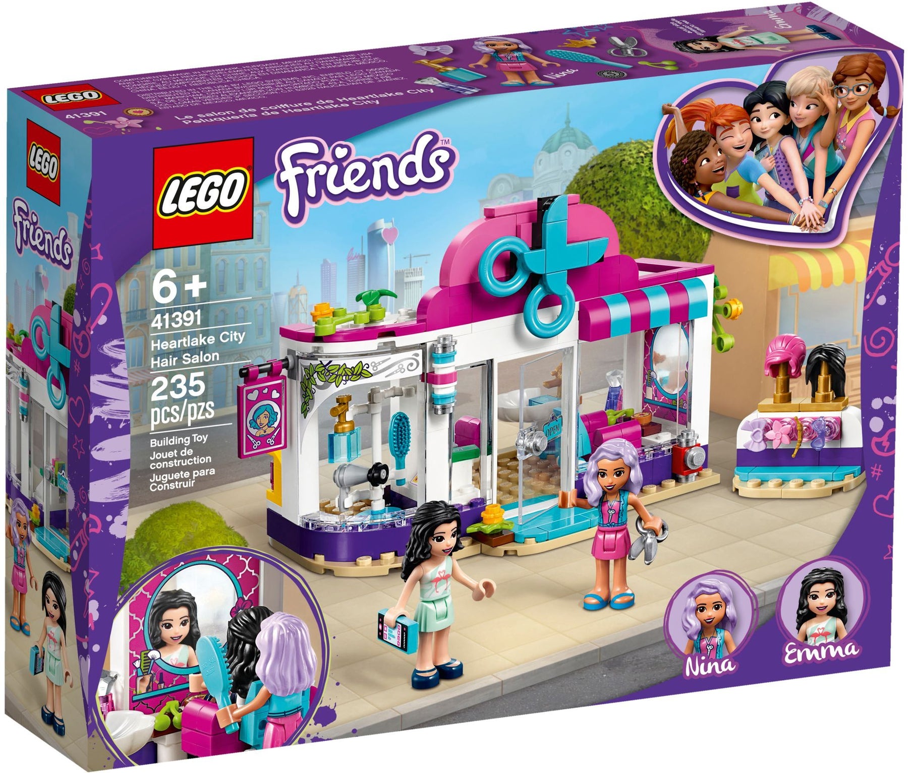 LEGO 41391 Heartlake City Hair Salon: Styling Fun for Kids - SuperSaverAU - view 1
