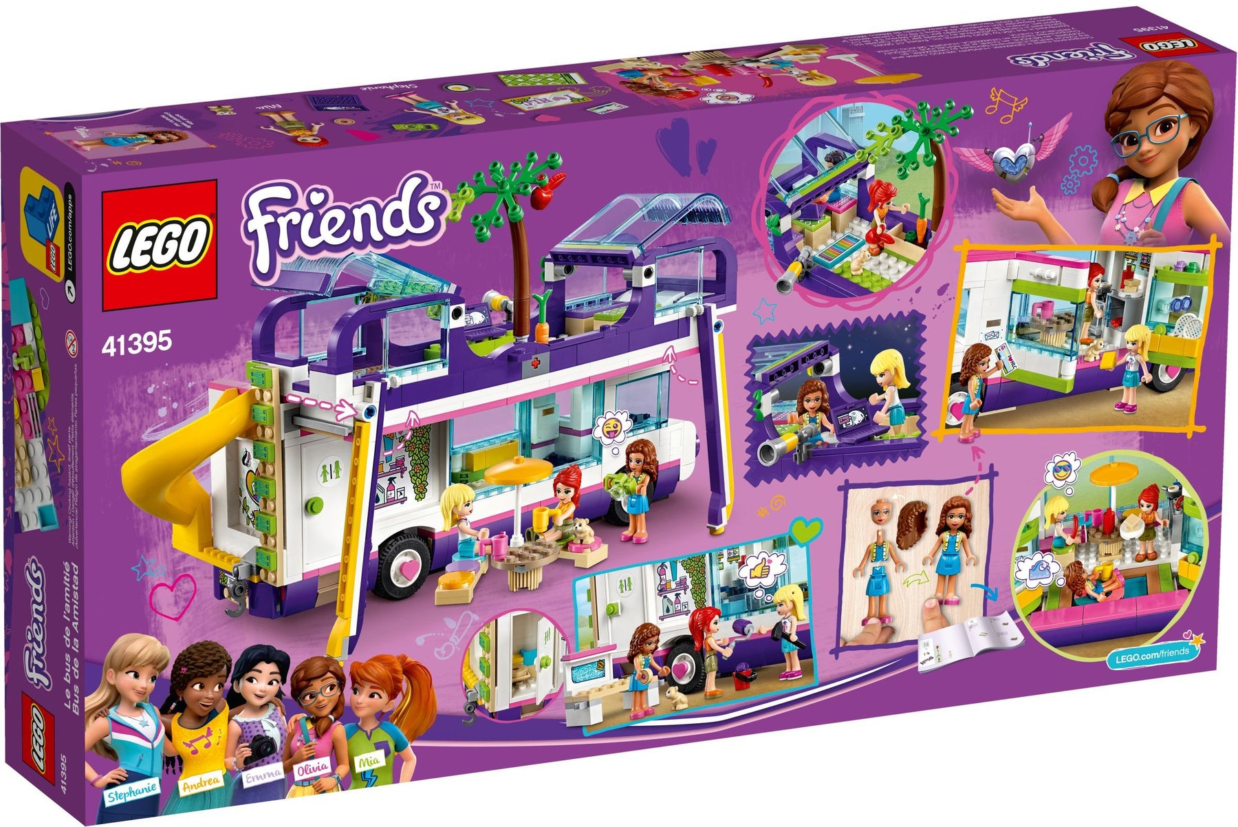 LEGO 41395 Friendship Bus: Fun Travel Toy for Kids - SuperSaverAU - view 4