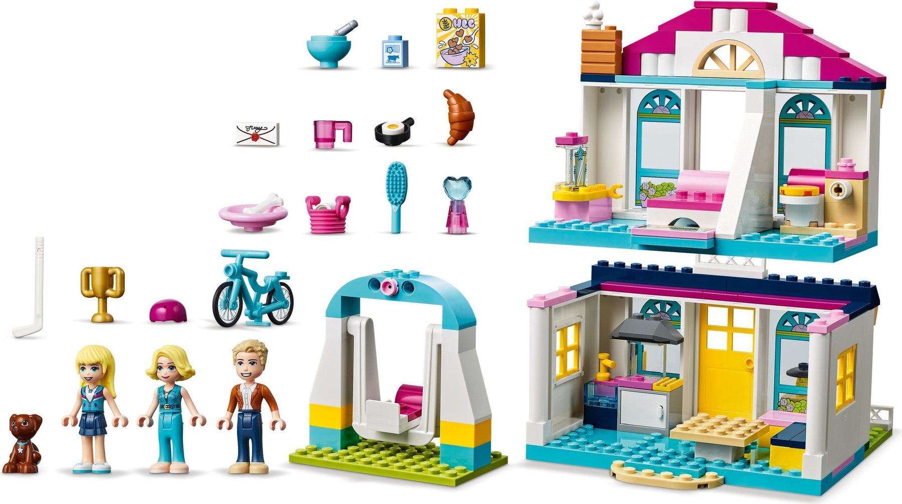LEGO 41398 Stephanie's House Playset: Family Fun Building Kit - SuperSaverAU - view 4
