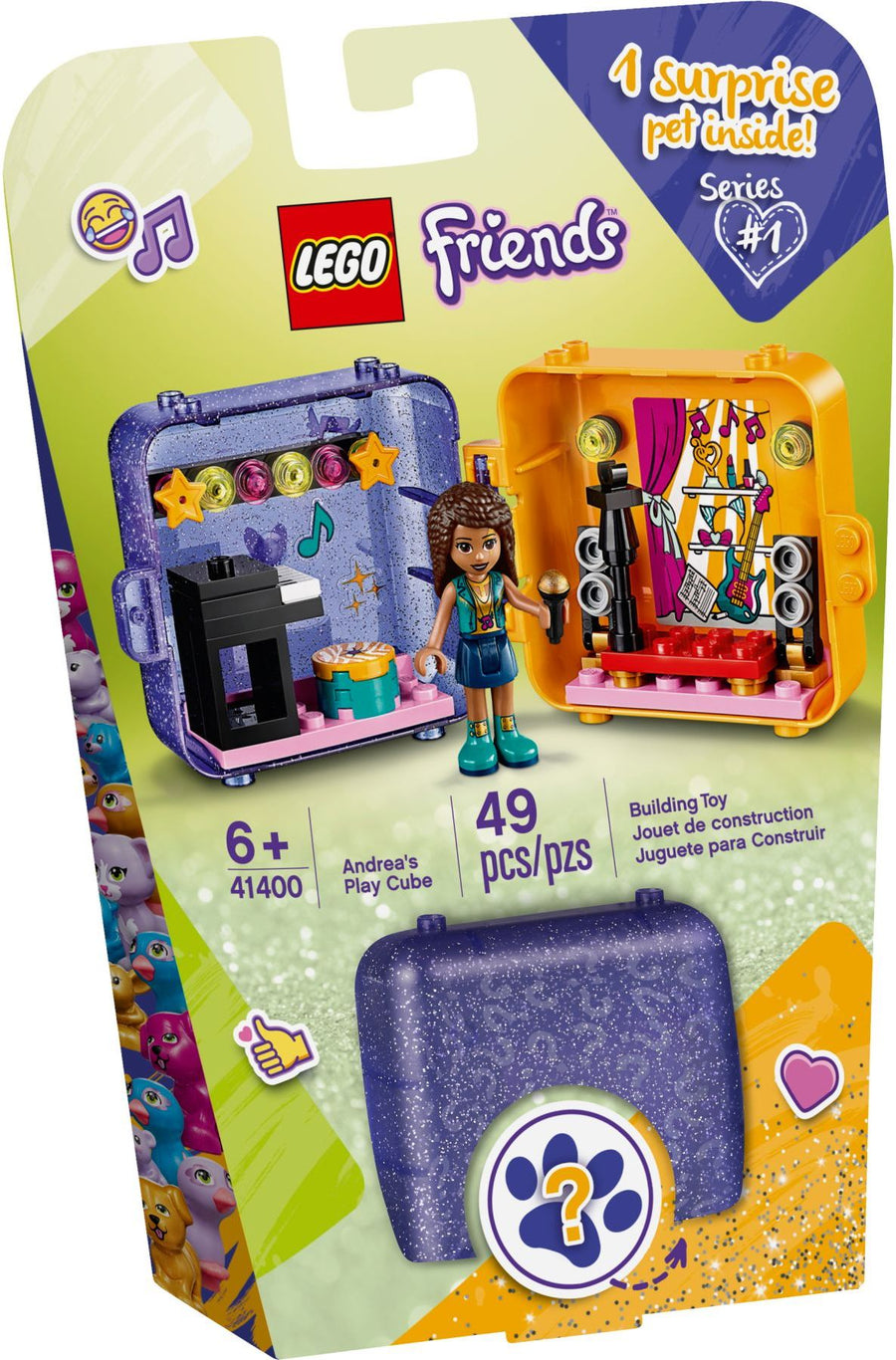 LEGO 41400 Andrea's Play Cube: Portable Mini Music Toy - SuperSaverAU - view 1
