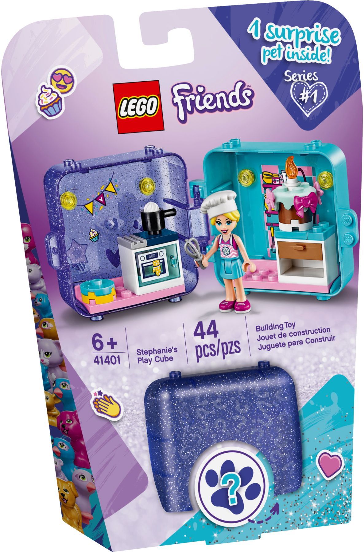 LEGO 41401 Stephanie's Play Cube: Portable Mini Doll Kitchen Set - SuperSaverAU - view 1
