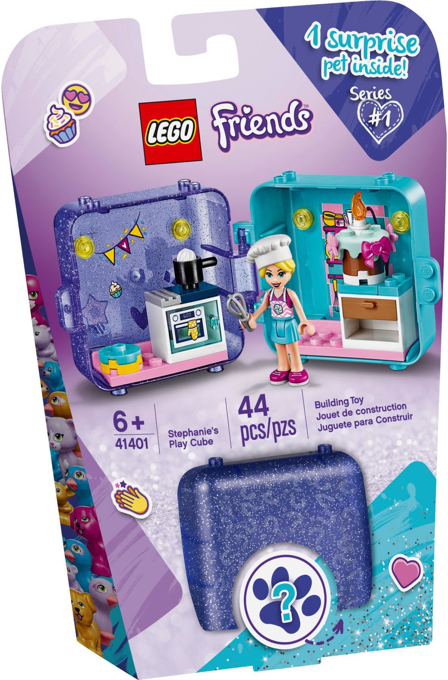 LEGO 41401 Stephanie's Play Cube: Portable Mini Doll Kitchen Set - SuperSaverAU - view 1