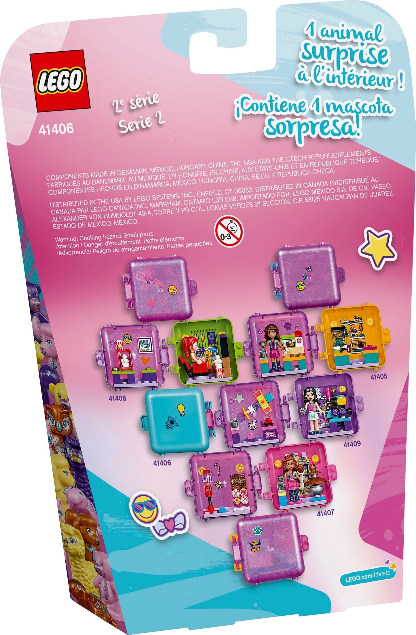 LEGO 41406 Stephanie's Shopping Play Cube: Portable Mini Doll Beauty Shop