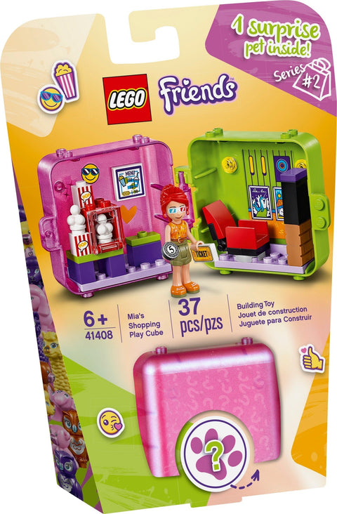 LEGO 41408 Mia's Movie Theater Play Cube: Portable Fun for Kids - SuperSaverAU - view 1
