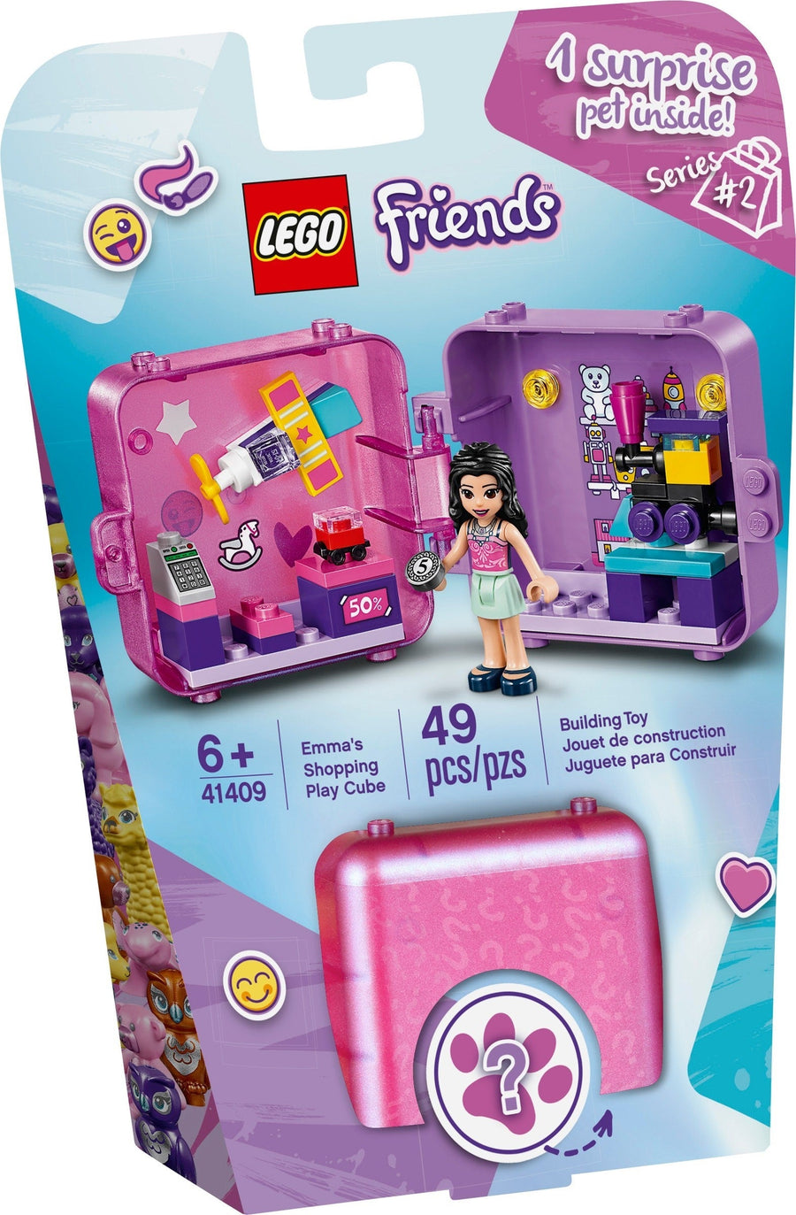 LEGO 41409 Emma's Shopping Play Cube: Portable Mini Toy Store Fun - SuperSaverAU - view 1