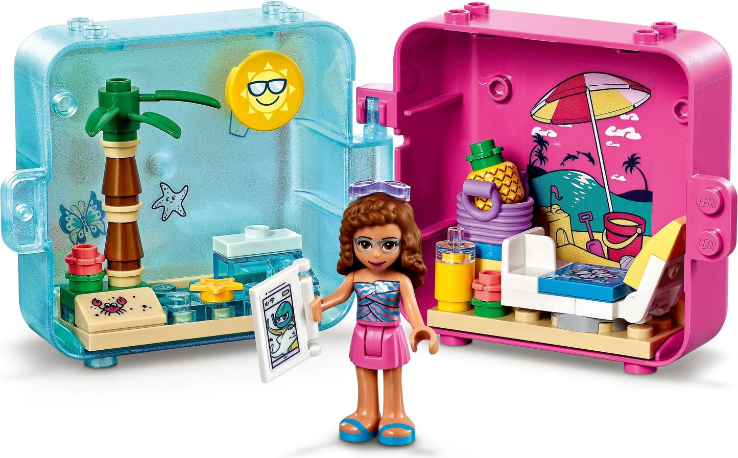 LEGO 41412 Olivia's Summer Play Cube: Beach Fun Travel Toy