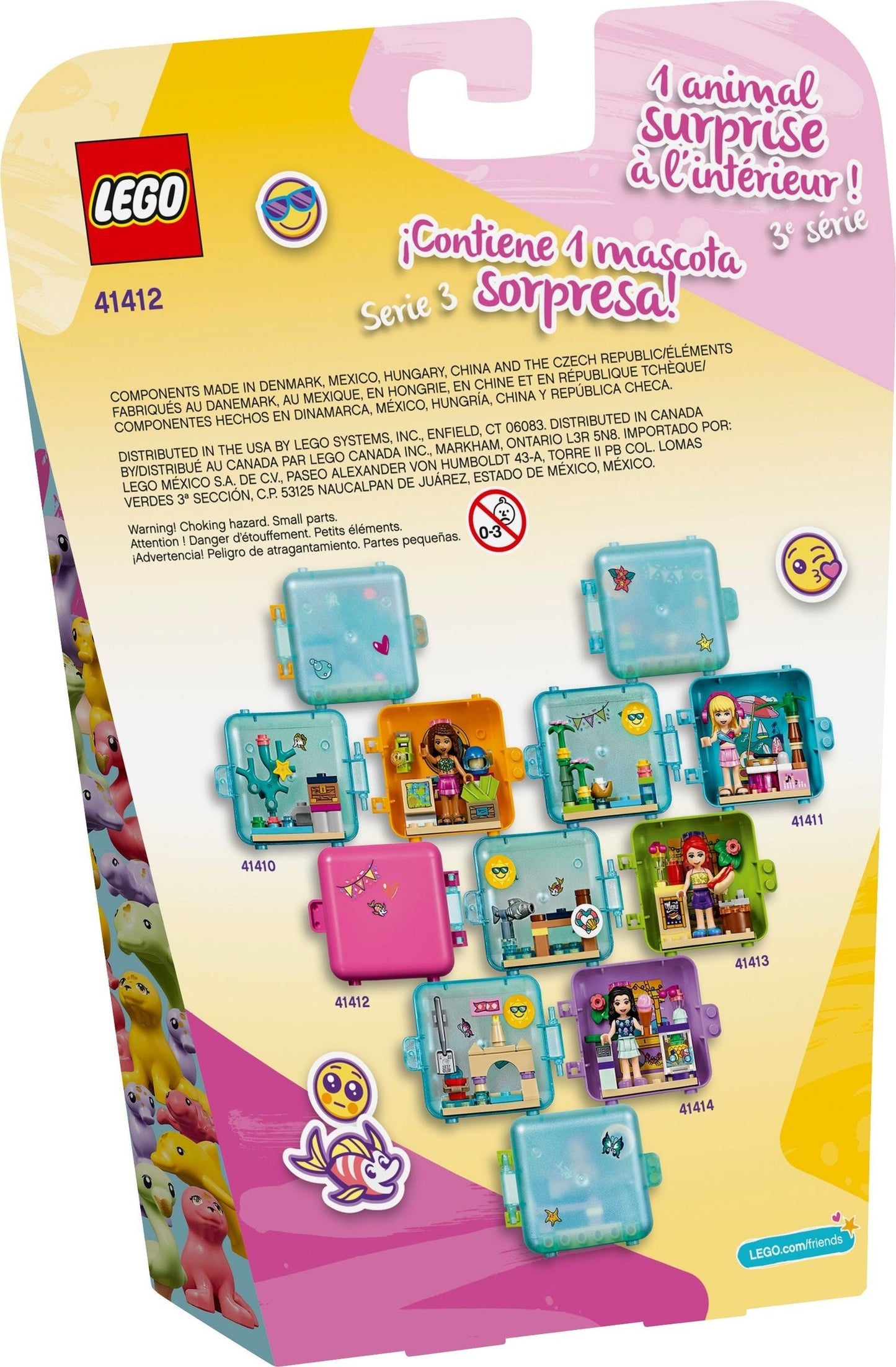 LEGO 41412 Olivia's Summer Play Cube: Beach Fun Travel Toy