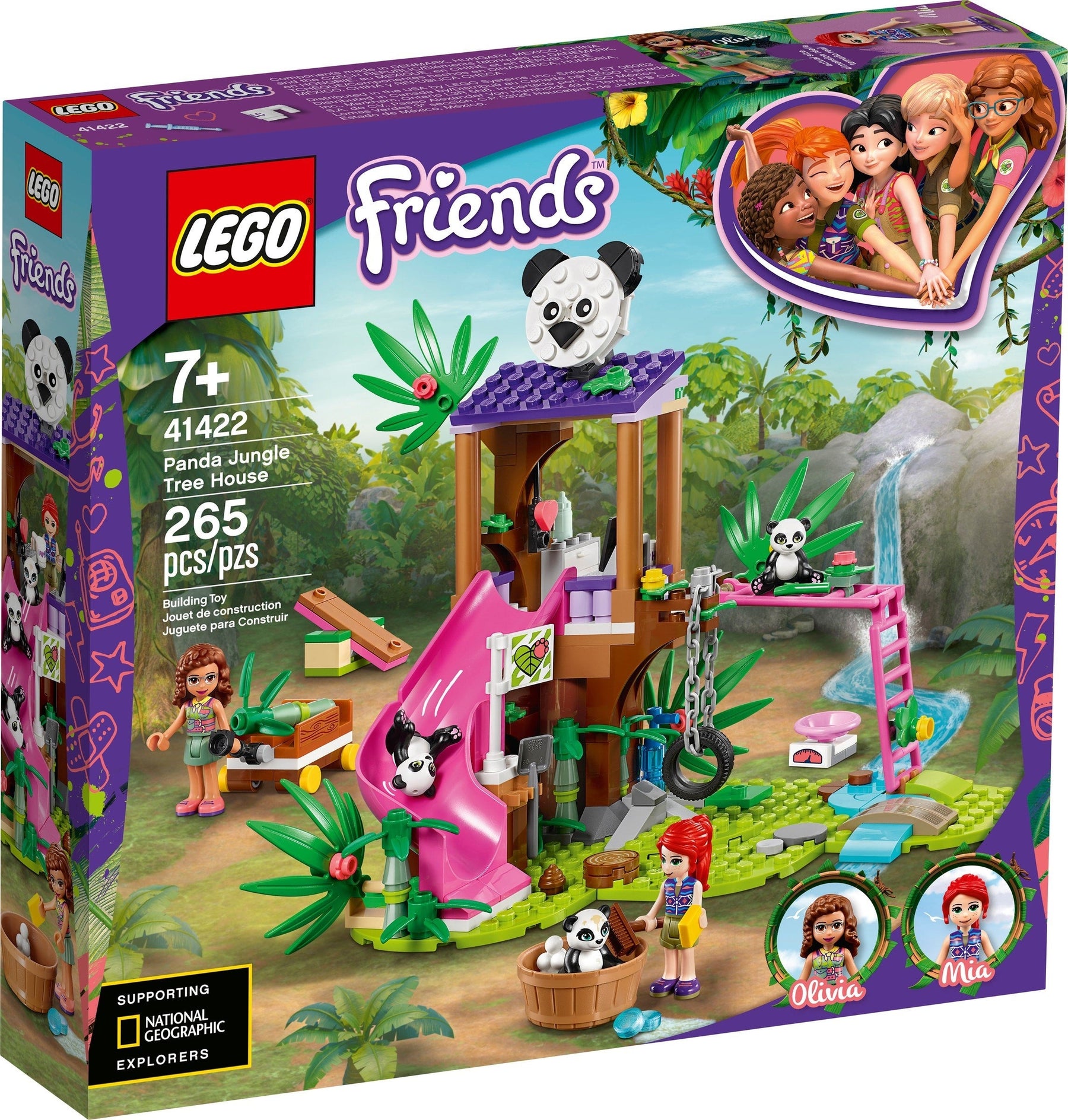 LEGO 41422 Panda Jungle Tree House Rescue Playset - SuperSaverAU - view 1