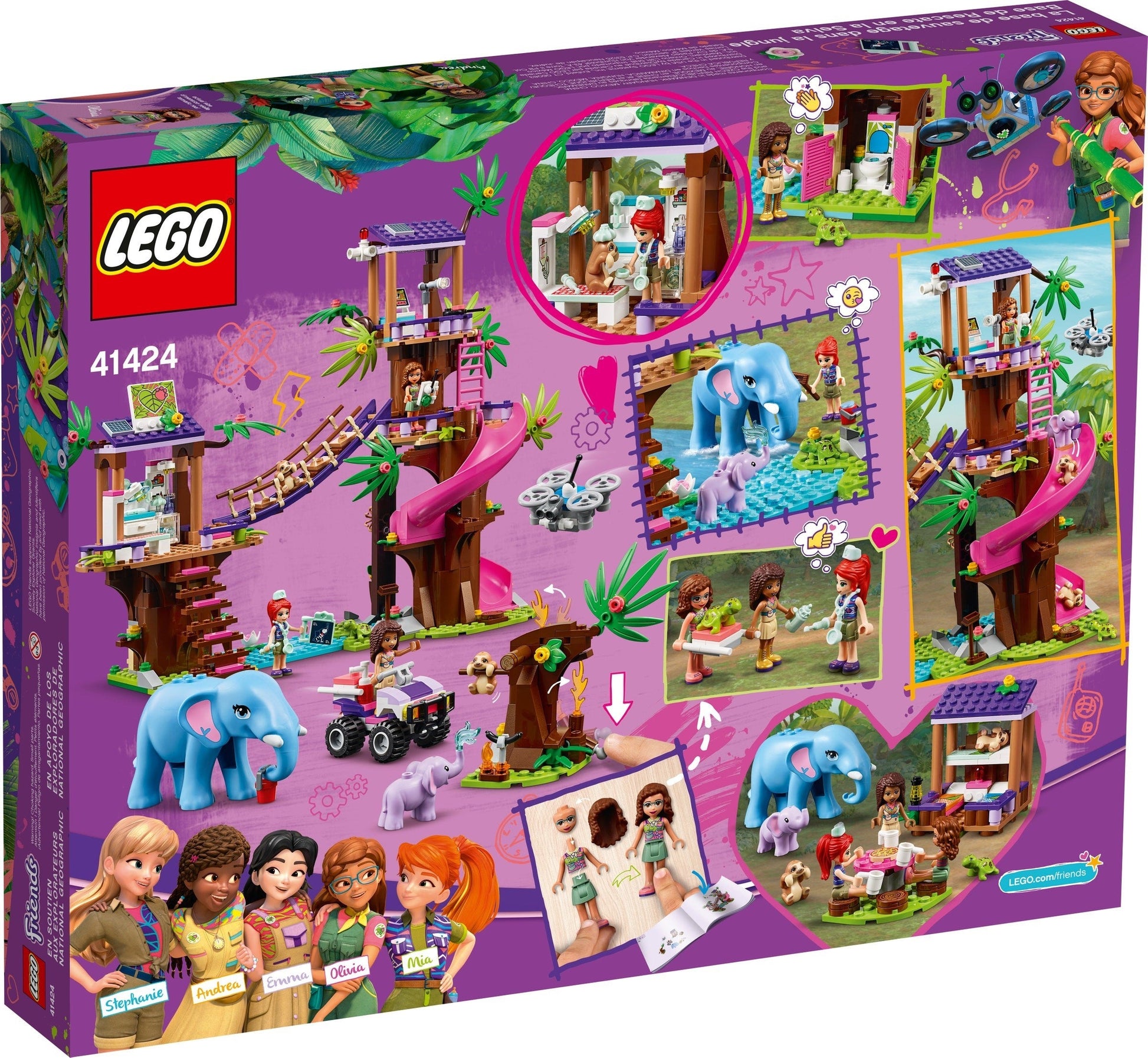 LEGO Friends 41424 Jungle Rescue Base- Auzzi Store