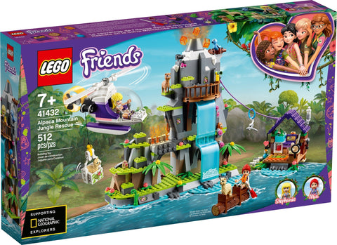 LEGO 41432 Alpaca Mountain Jungle Rescue Volcano Set - SuperSaverAU - view 1