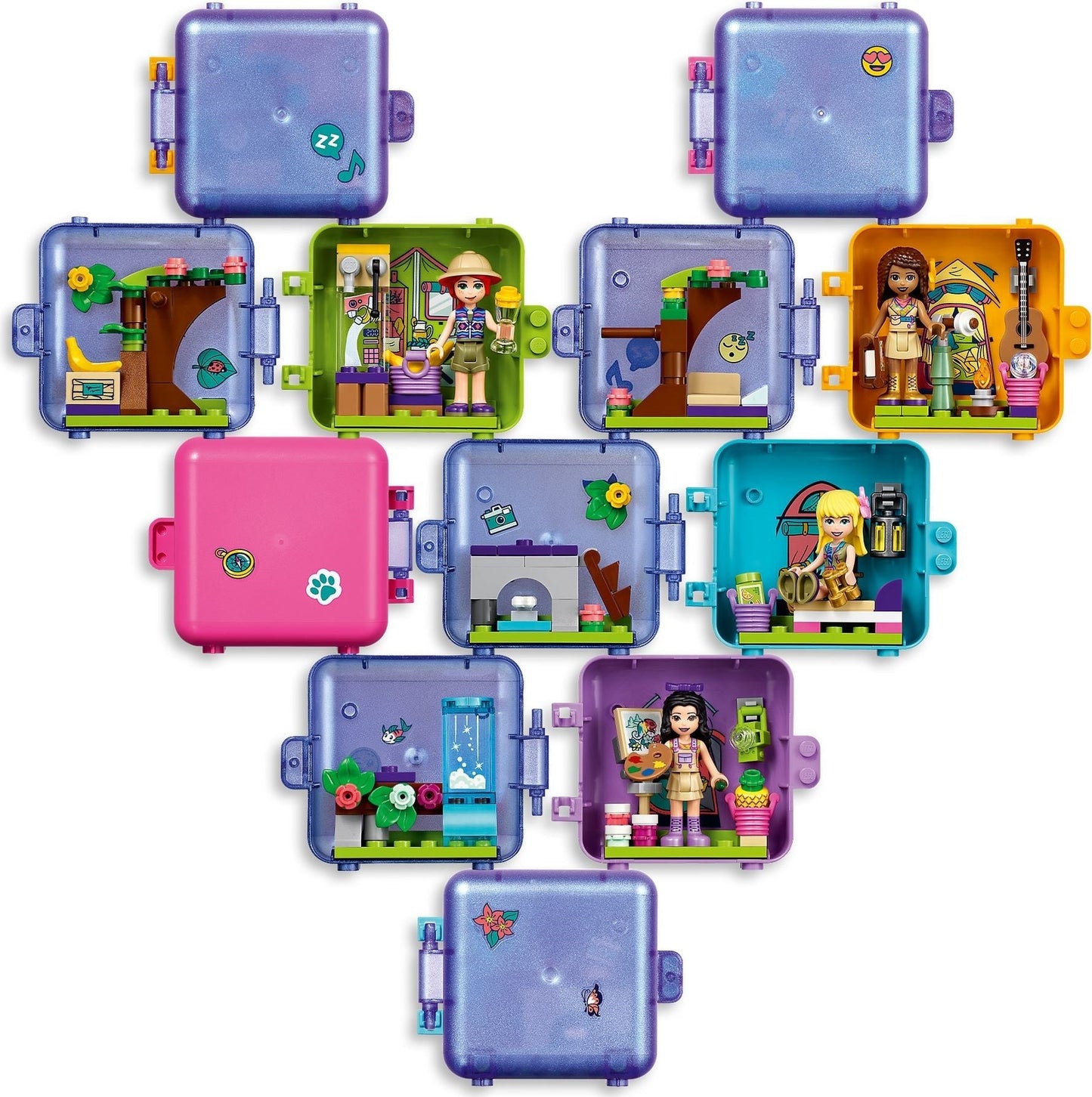 LEGO 41436 Olivia's Jungle Play Cube: Portable Wildlife Adventure