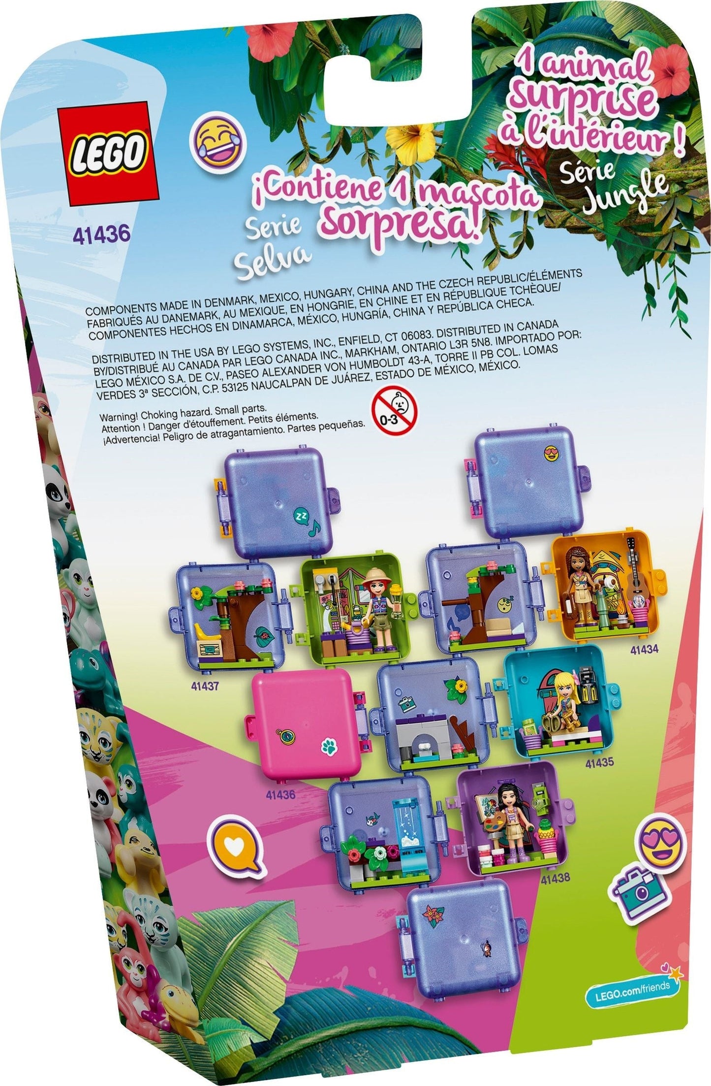LEGO 41436 Olivia's Jungle Play Cube: Portable Wildlife Adventure