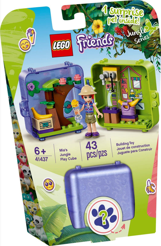 LEGO 41437 Mia's Jungle Play Cube: Portable Animal Rescue Fun