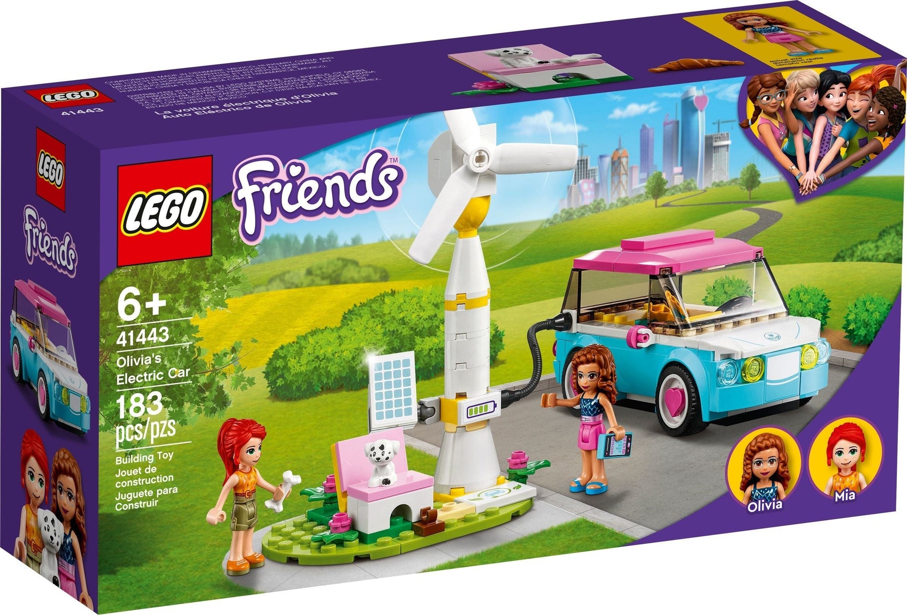 LEGO 41443 Olivia's Electric Car: Eco-Friendly Playset - SuperSaverAU - view 1