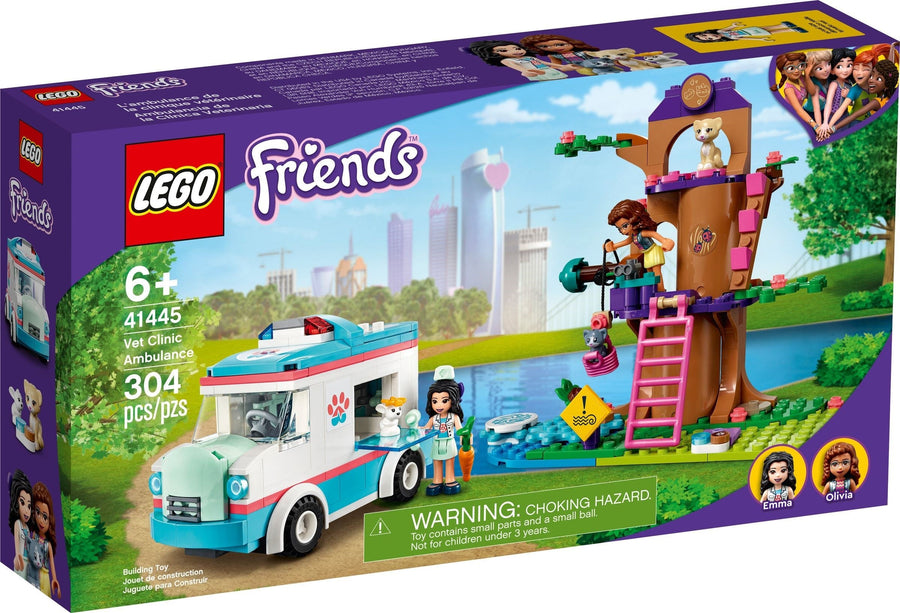 LEGO 41445 Vet Clinic Ambulance Rescue Toy Playset - SuperSaverAU - view 1