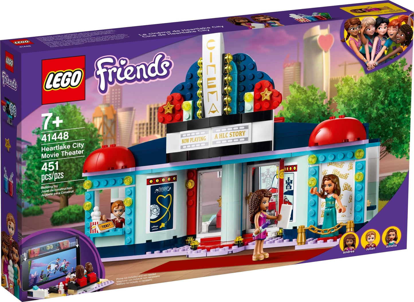 LEGO Friends Series 41448 Heartlake City Movie Theater- Auzzi Store