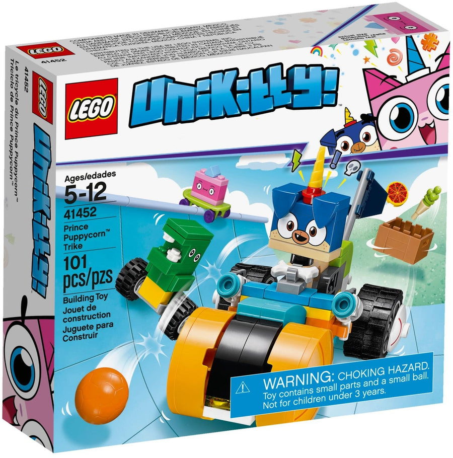 LEGO 41452 Prince Puppycorn Trike Building Set with Dino Dude - SuperSaverAU - view 1