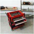 NXA 76cm Red Tool Cart With 2 Drawers And 3 Trays 30TC2D2TR