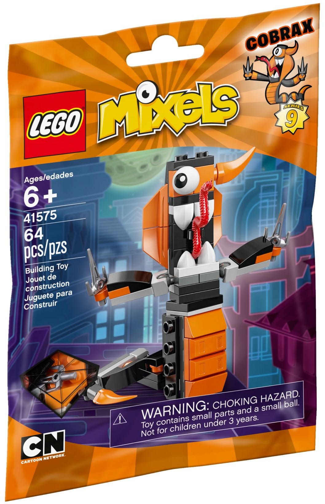 LEGO 41575 Cobrax Mixels Nindjas Snake Martial Arts Figure - SuperSaverAU - view 1