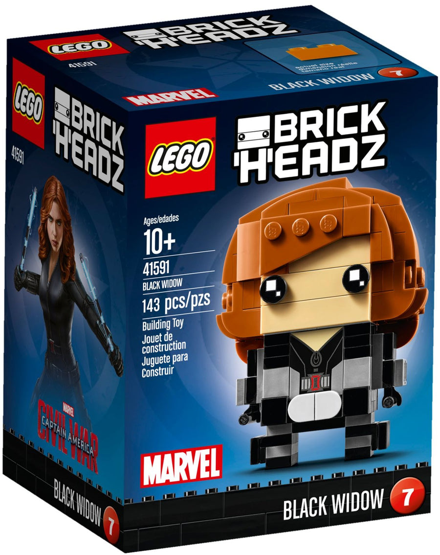 LEGO 41591 Black Widow BrickHeadz Figure - SuperSaverAU - view 1