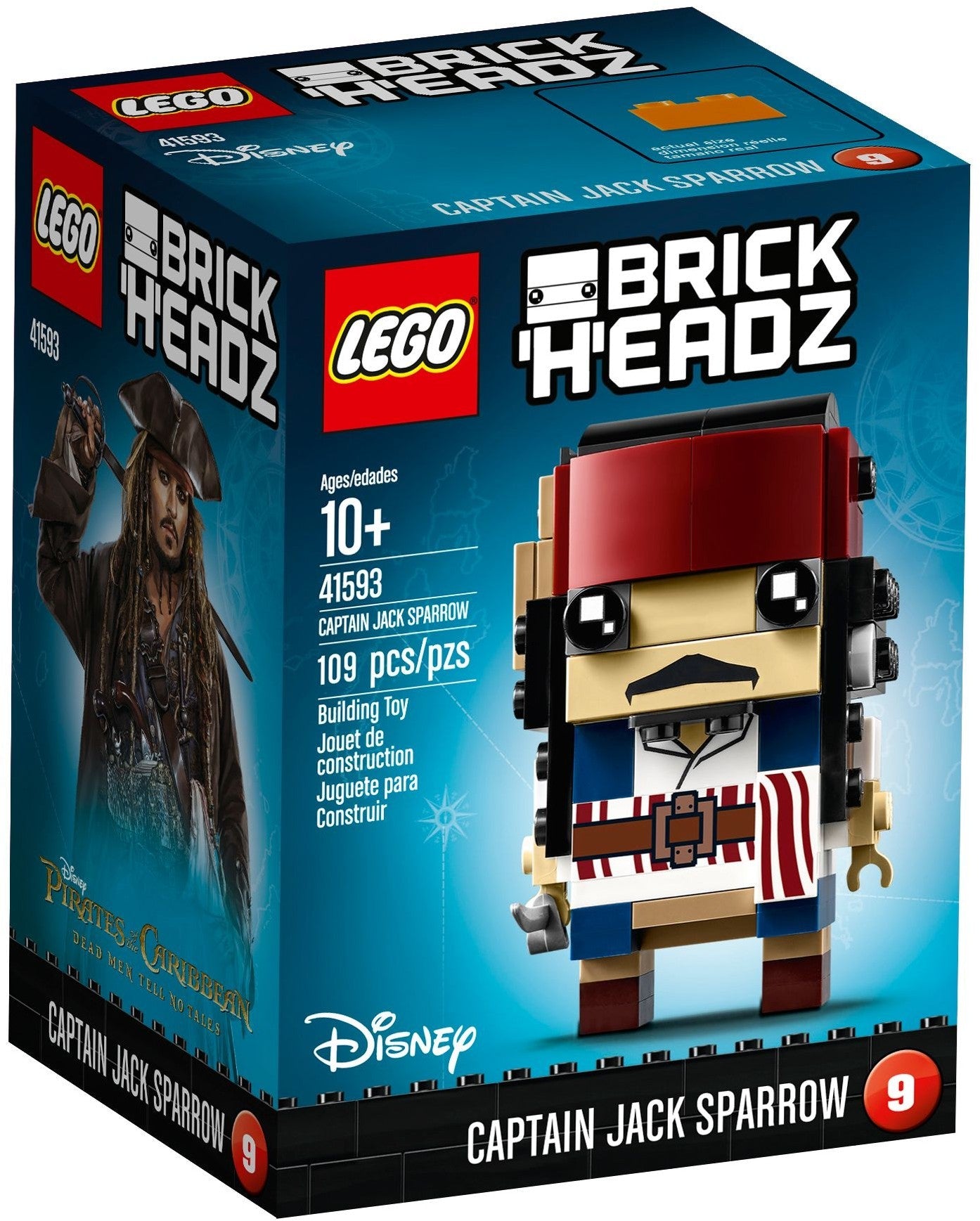 LEGO 41593 BrickHeadz Captain Jack Sparrow- Auzzi Store