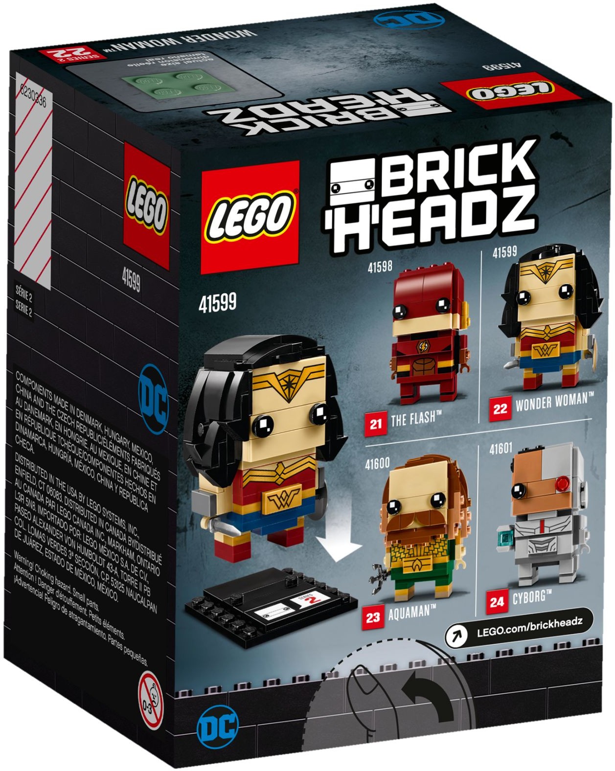 LEGO 41599 Wonder Woman BrickHeadz Building Kit - SuperSaverAU - view 2