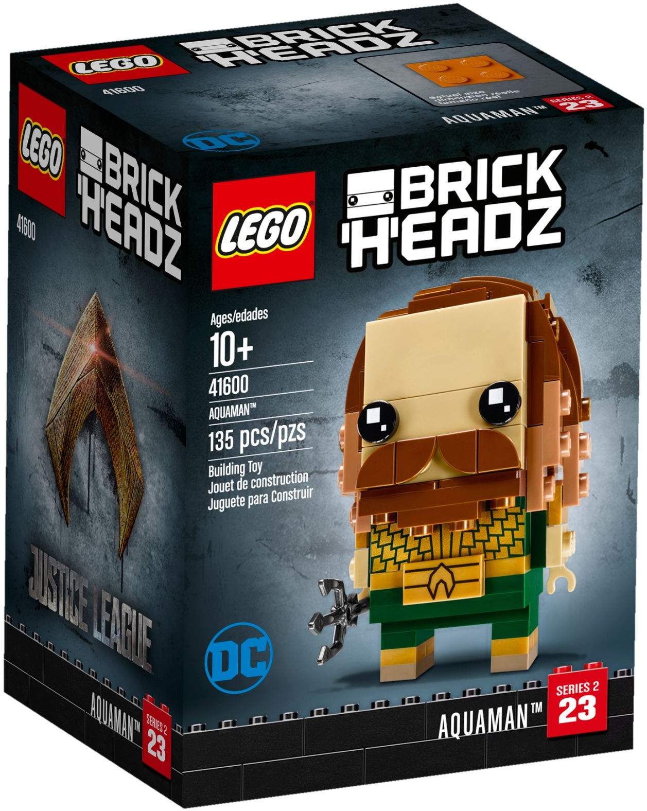 LEGO 41600 Aquaman BrickHeadz Justice League Building Set - SuperSaverAU - view 1