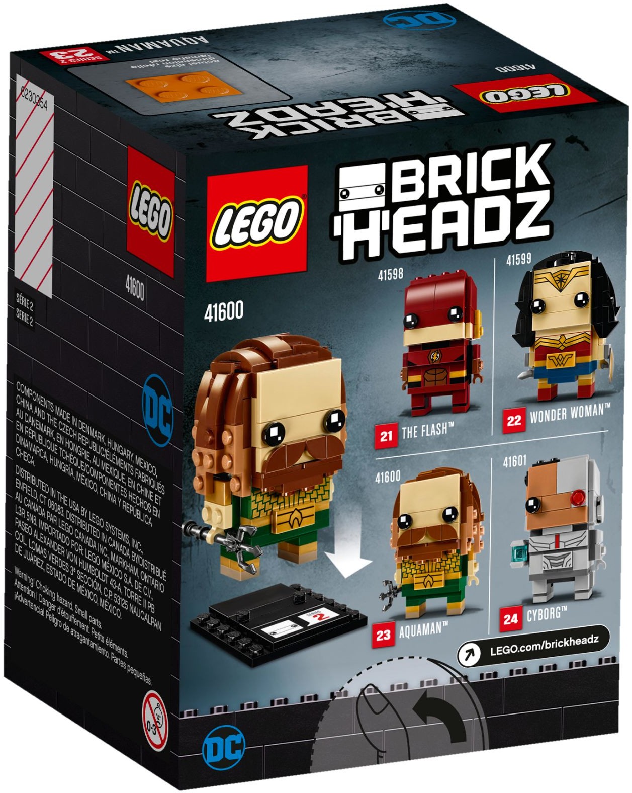 LEGO 41600 Aquaman BrickHeadz Justice League Building Set