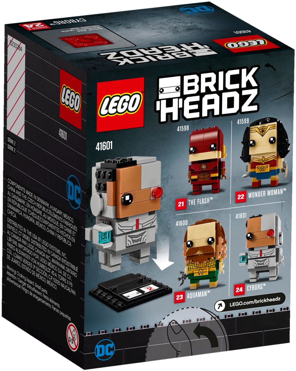 LEGO 41601 Cyborg BrickHeadz Justice League Building Kit