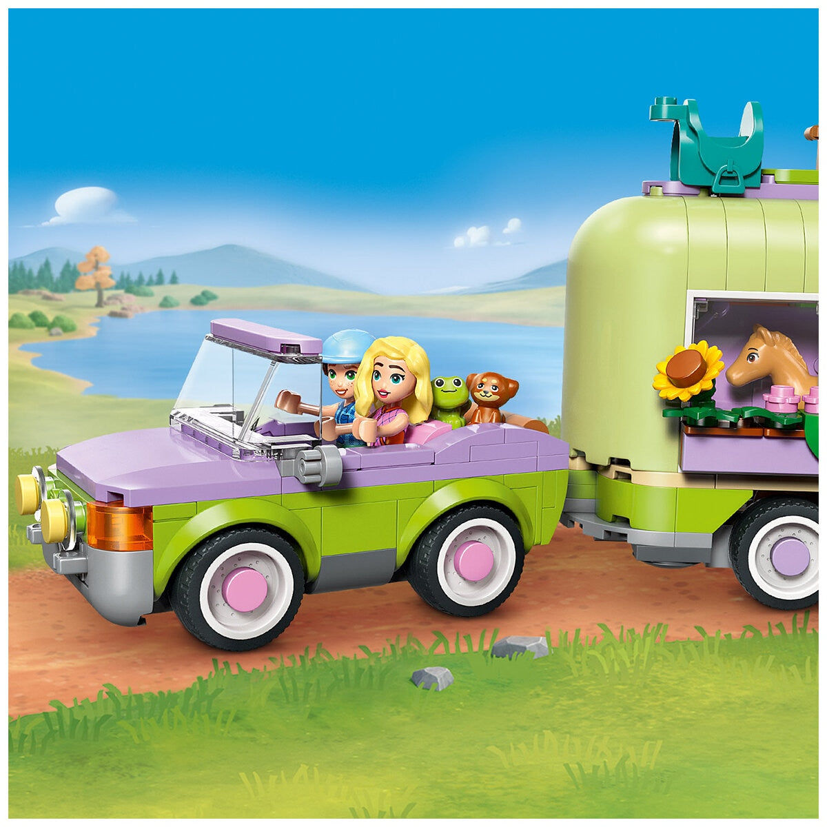 LEGO Friends Horse & Baby Foal Trailer 42695