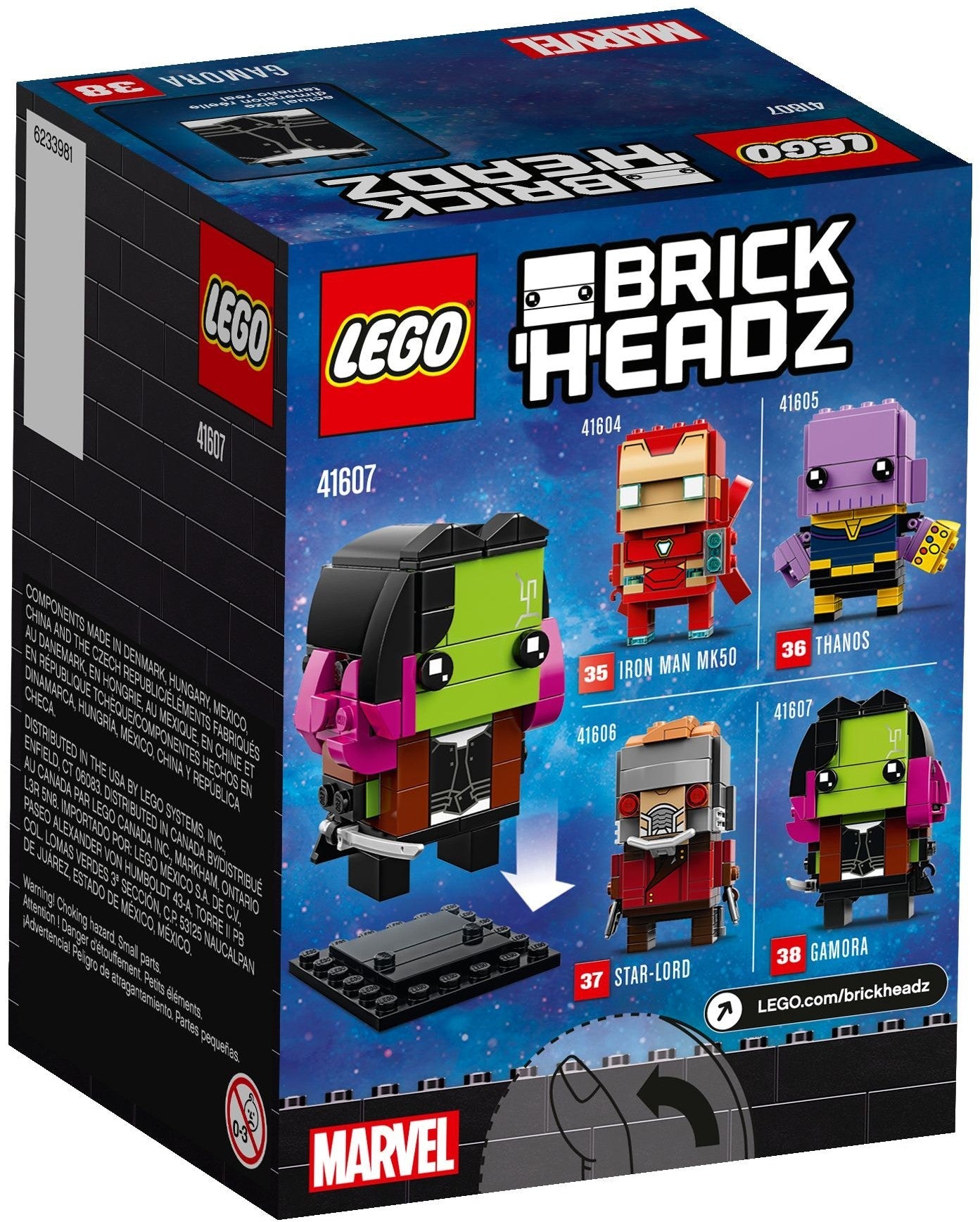 LEGO 41607 Gamora BrickHeadz - Avengers Infinity War - SuperSaverAU - view 4