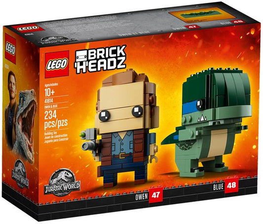 LEGO 41614 Owen & Blue BrickHeadz Jurassic World Set