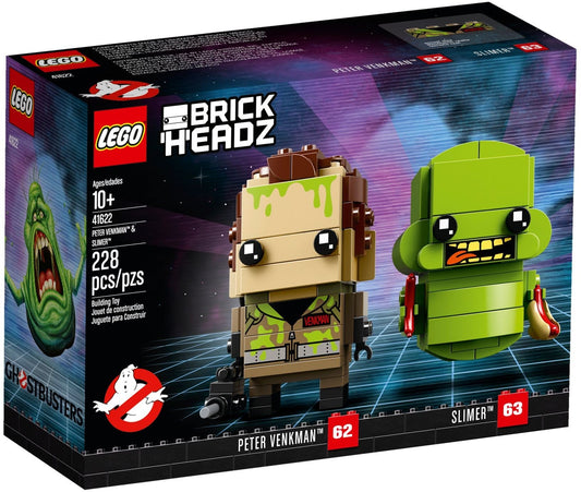 LEGO 41622 Peter Venkman & Slimer BrickHeadz Ghostbusters Set