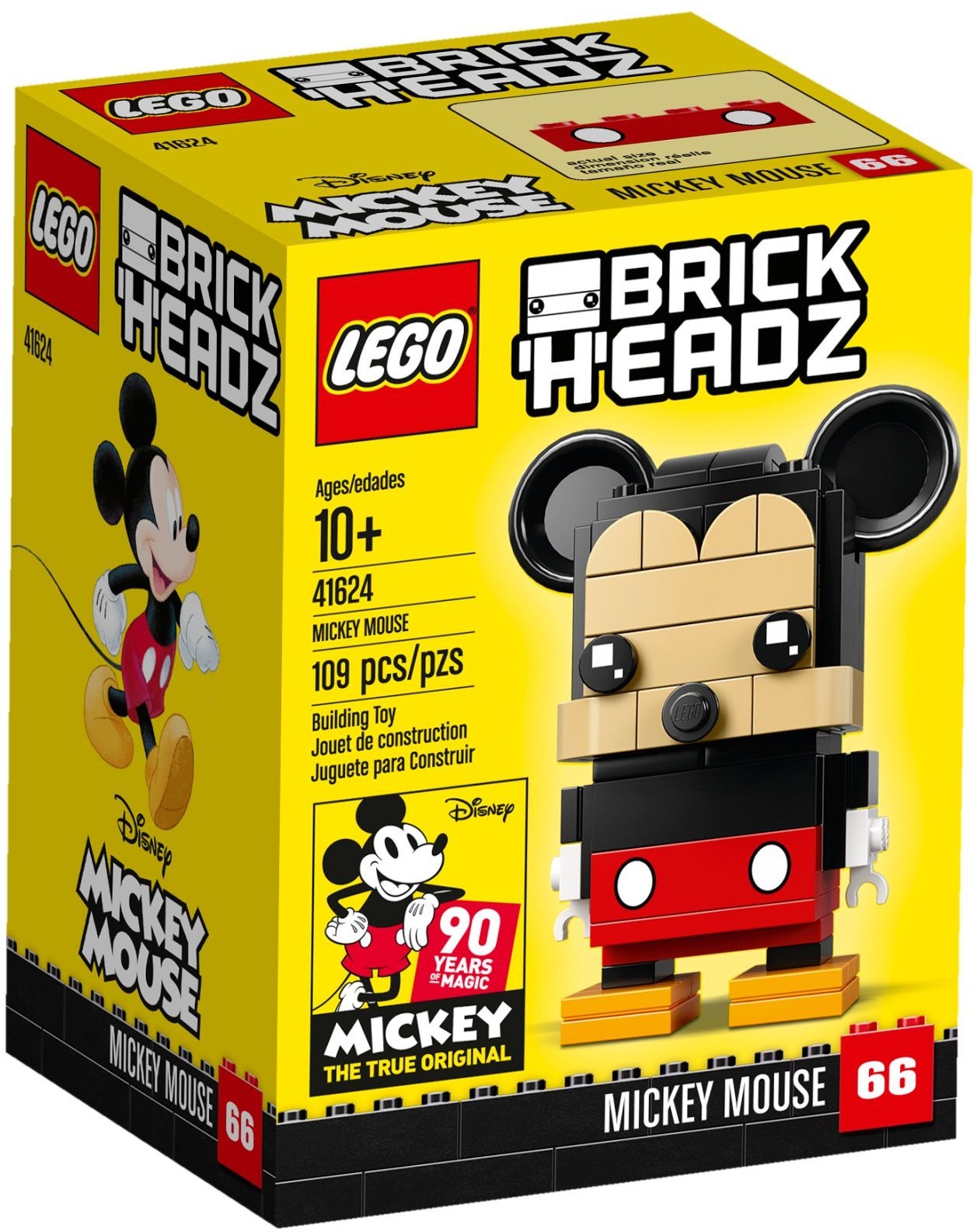 LEGO 41624 Mickey Mouse BrickHeadz Building Kit - SuperSaverAU - view 1