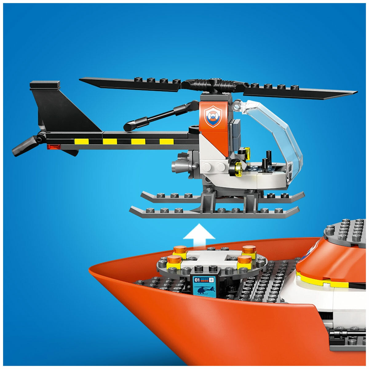 LEGO City Coast Guard Rescue Boat and Helicopter 60504