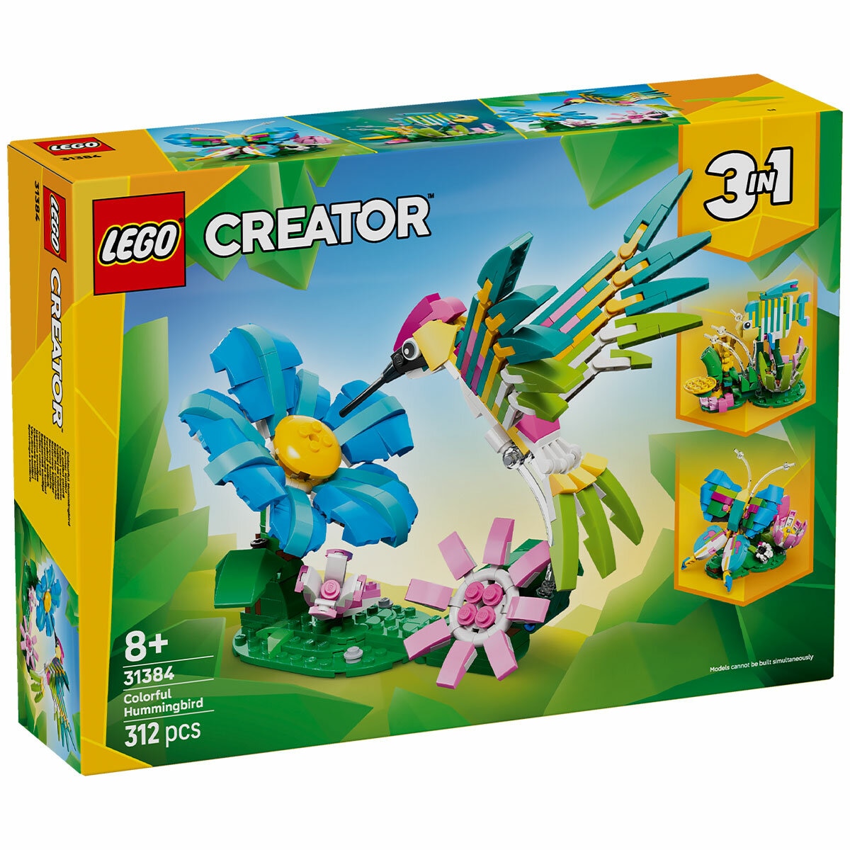 LEGO Creator 3 In 1 Wild Animals: Colourful Hummingbird 31384
