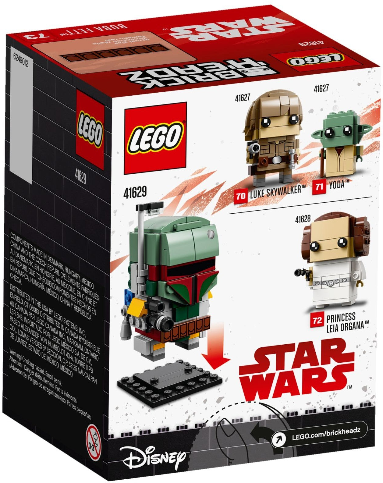 LEGO 41629 Boba Fett BrickHeadz Star Wars Building Kit