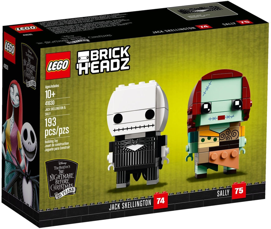 LEGO 41630 Jack Skellington & Sally BrickHeadz Set - SuperSaverAU - view 1
