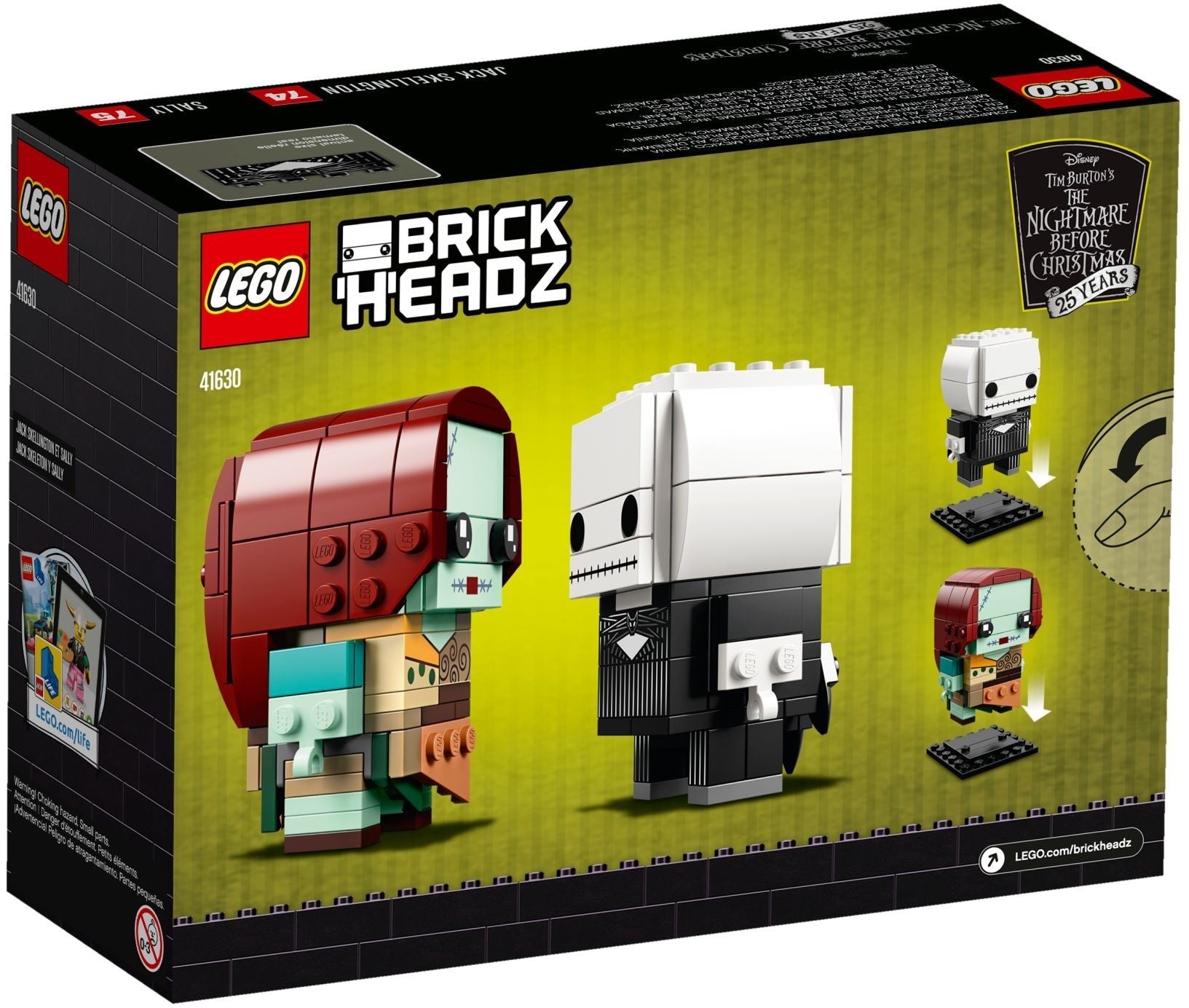 LEGO 41630 Jack Skellington & Sally BrickHeadz Set - SuperSaverAU - view 4