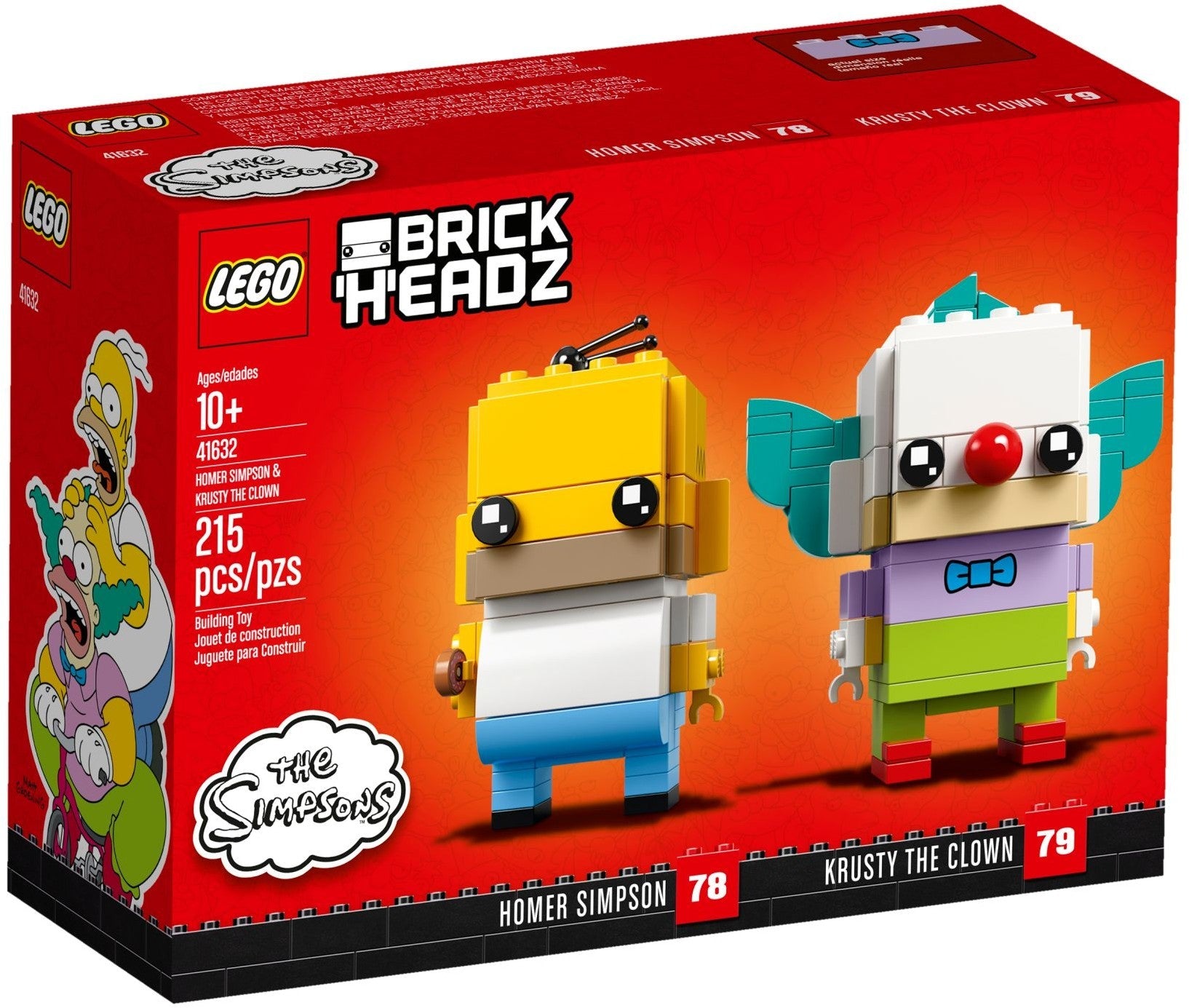 LEGO 41632 Homer & Krusty BrickHeadz Set - SuperSaverAU - view 1