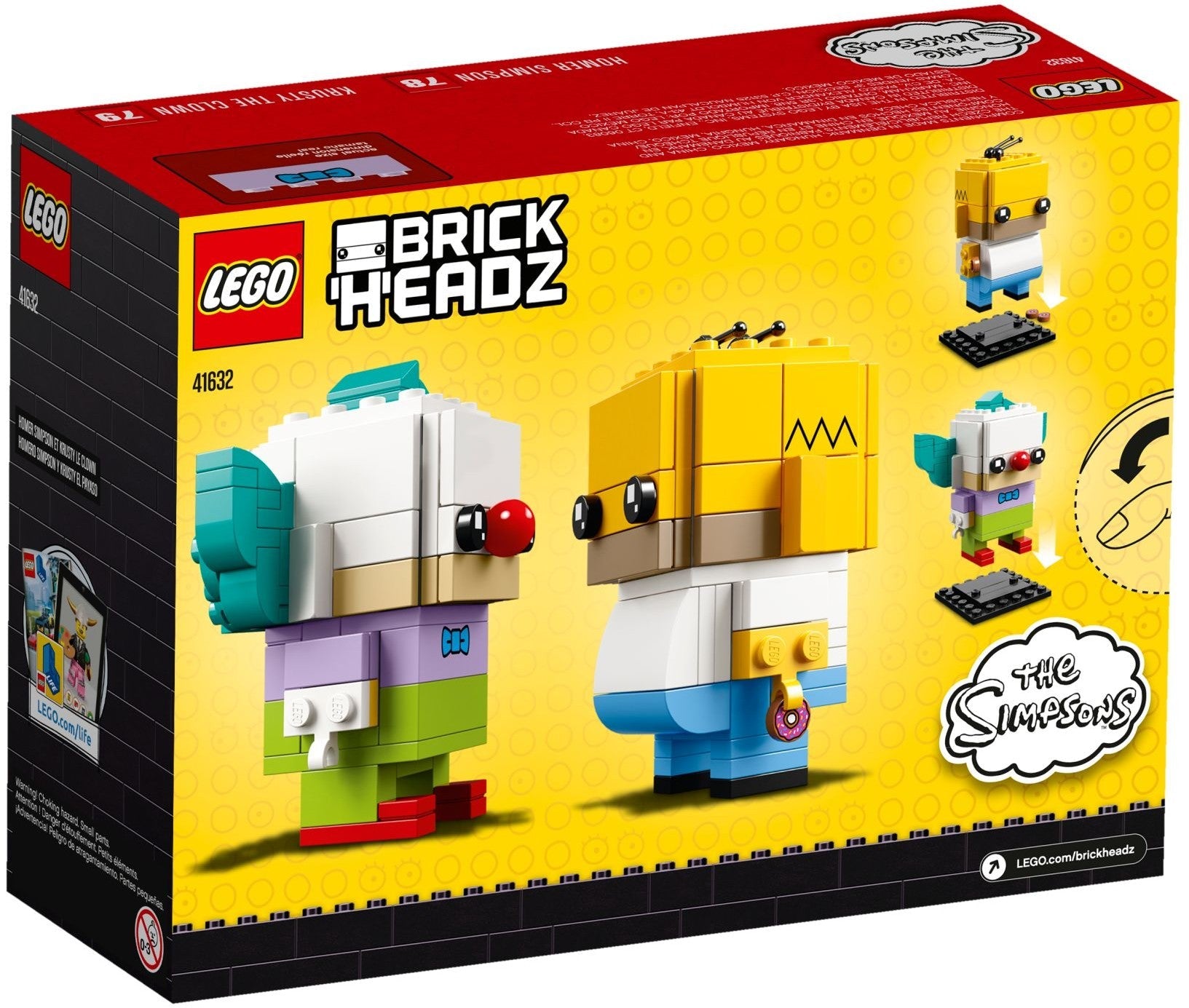 LEGO 41632 Homer & Krusty BrickHeadz Set - SuperSaverAU - view 2