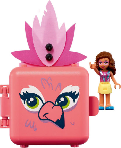 LEGO 41662 Olivia's Flamingo Cube: Portable Jungle Playset