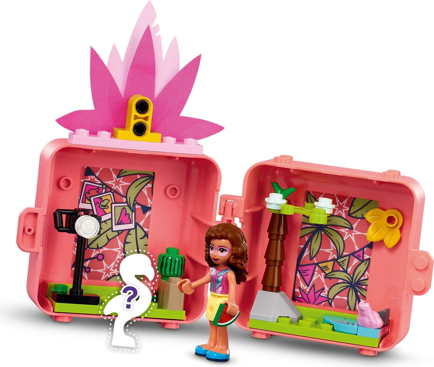 LEGO 41662 Olivia's Flamingo Cube: Portable Jungle Playset