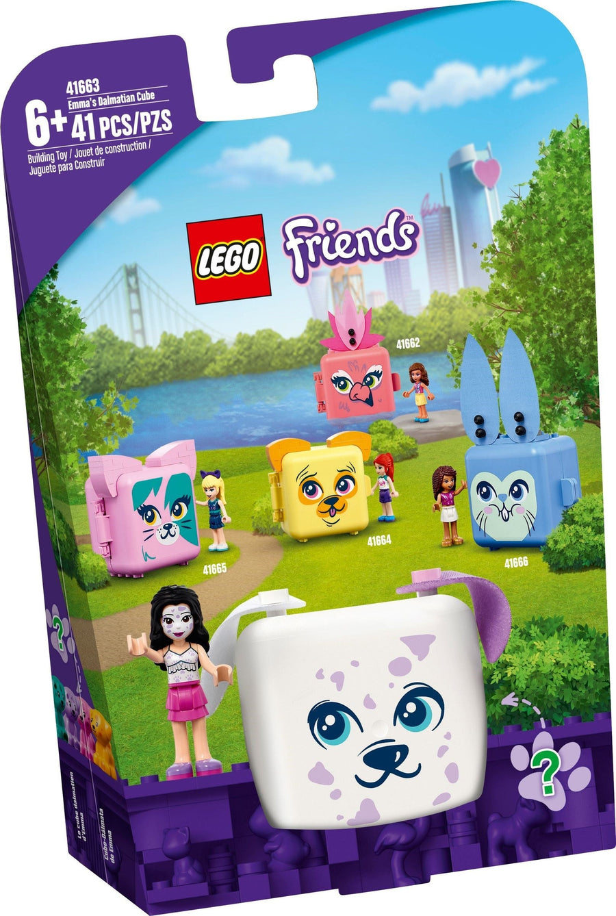 LEGO 41663 Emma's Dalmatian Cube - Portable Puppy Playset - SuperSaverAU - view 1