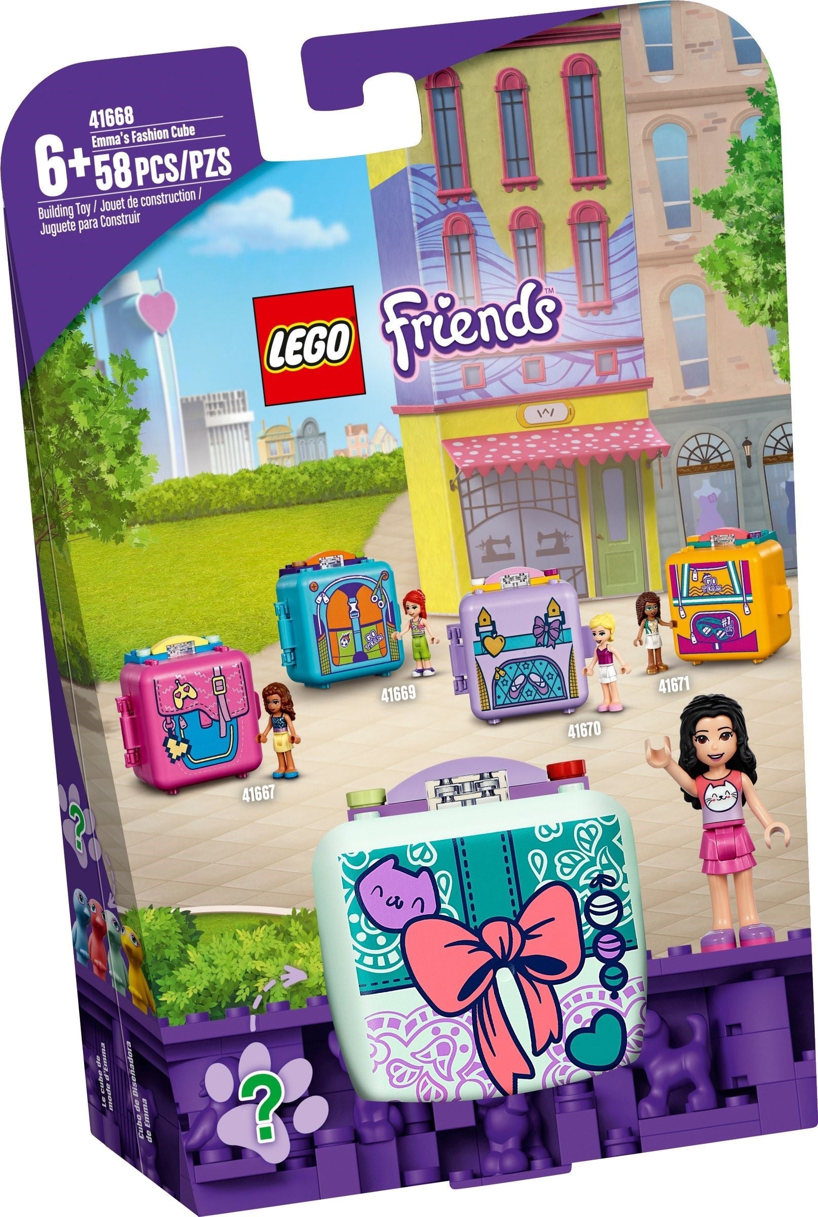 LEGO 41668 Emma's Fashion Cube: Portable Sewing Toy for Kids - SuperSaverAU - view 1
