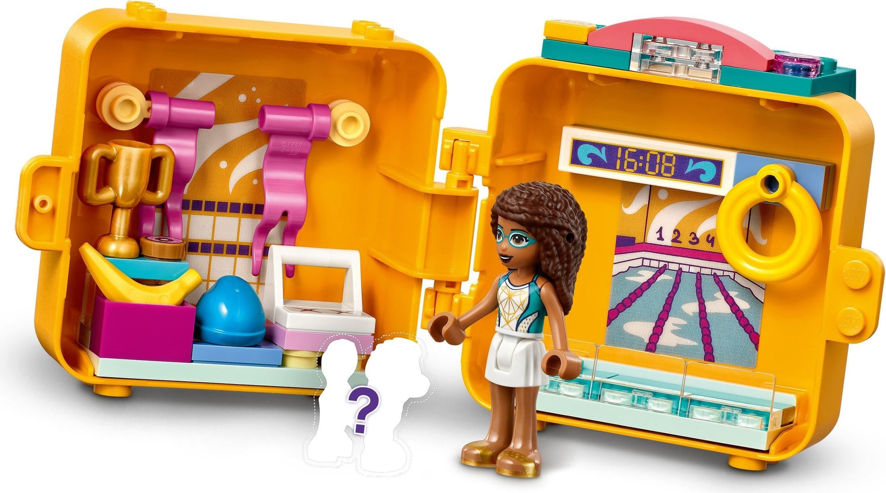 LEGO 41671 Andrea's Swimming Cube Playset - Portable Pool Fun - SuperSaverAU - view 4