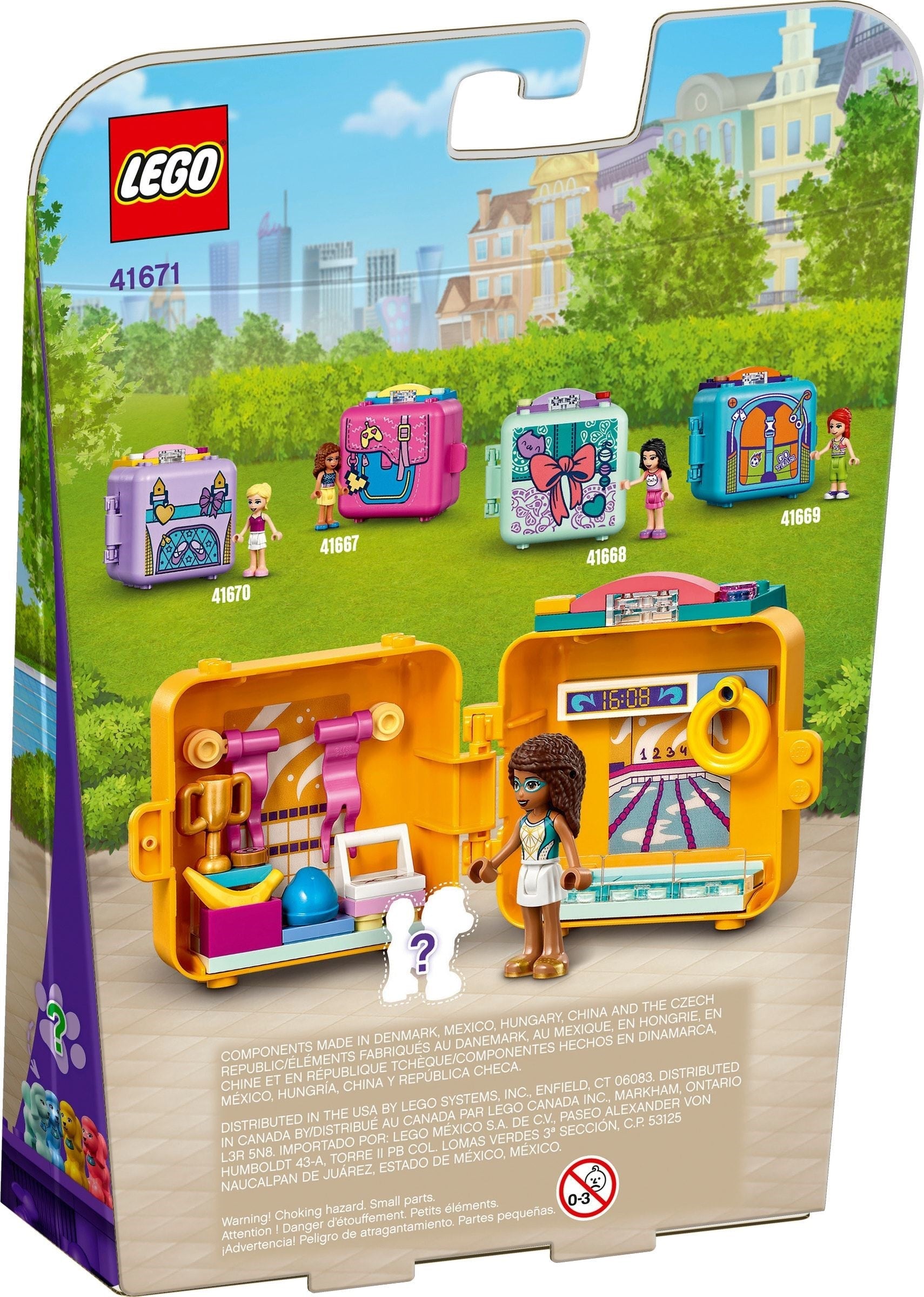 LEGO 41671 Andrea's Swimming Cube Playset - Portable Pool Fun - SuperSaverAU - view 5