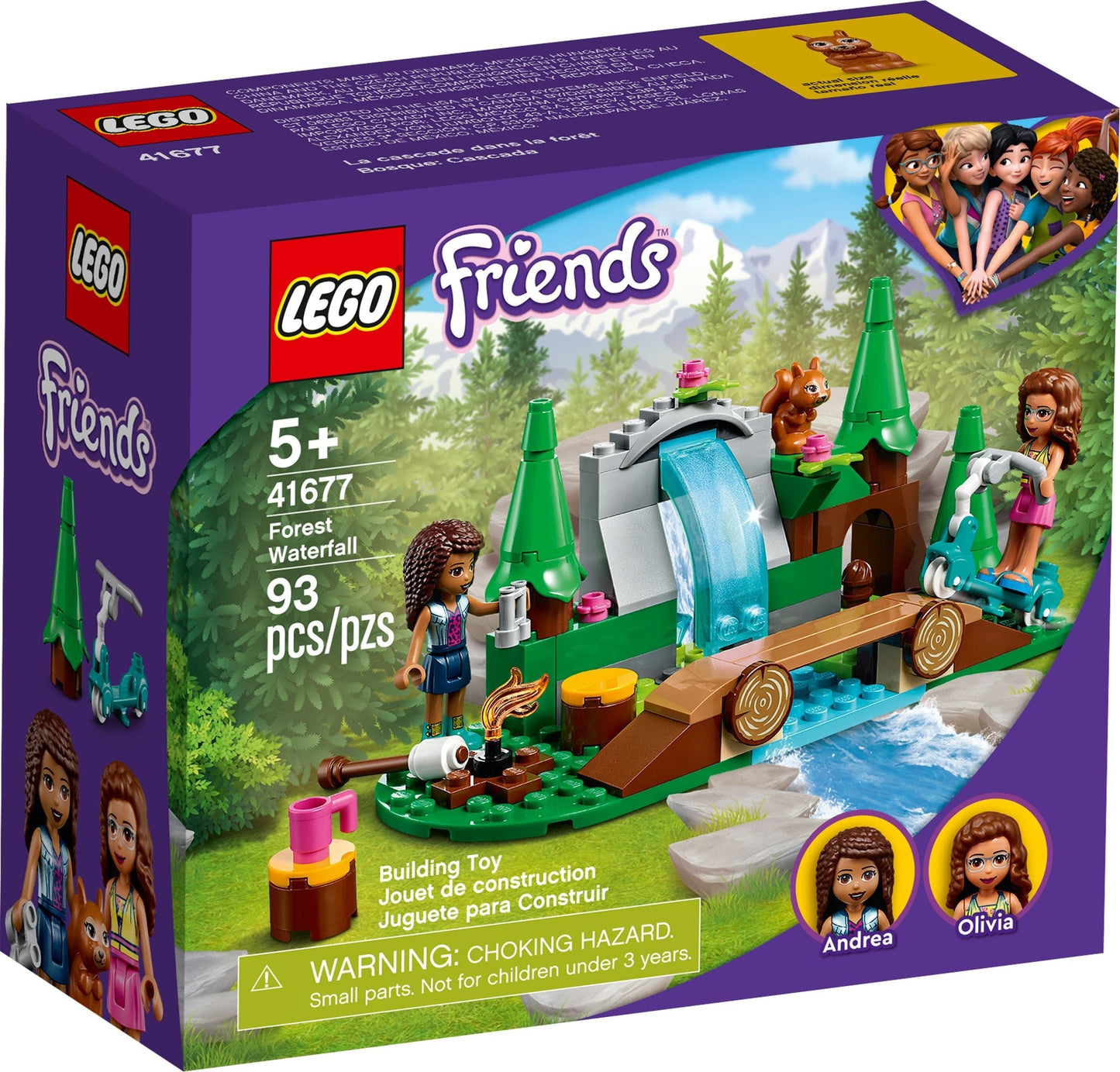 LEGO 41677 Forest Waterfall Adventure with Andrea & Olivia