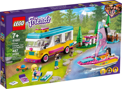 LEGO Friends Series 41681 Forest Camper Van and Sailboat- Auzzi Store