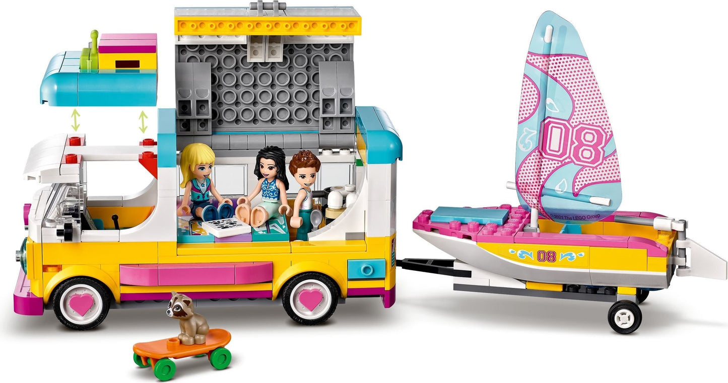 LEGO Friends Series 41681 Forest Camper Van and Sailboat- Auzzi Store